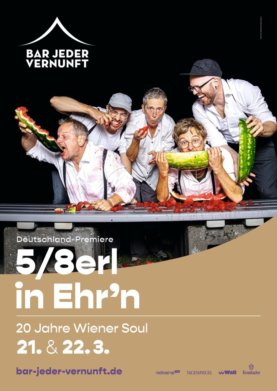 Deutschland-Premiere von 5/8erl in Ehr’n – 20 Jahre Wiener Soul