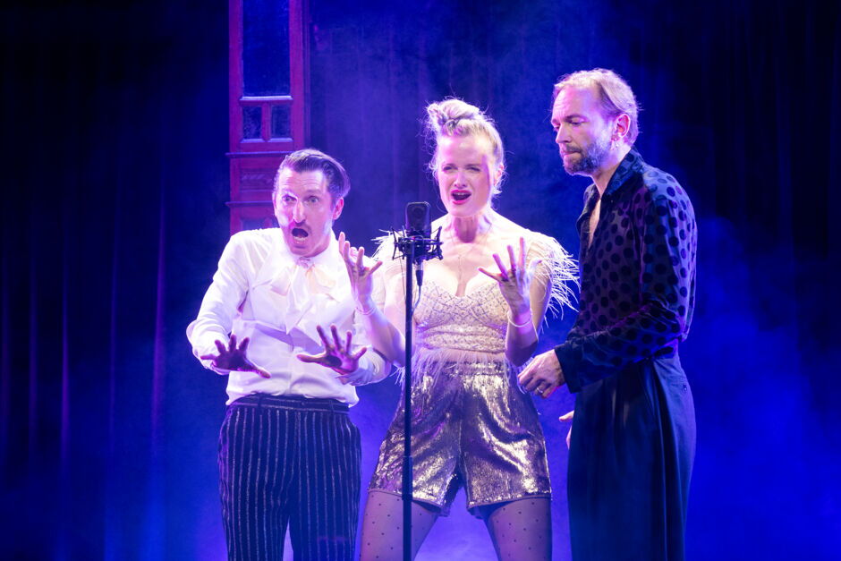 Muttis Kinder - Intergalactic Interruption Christopher Nell, Claudia Graue, Marcus Melzwig, v.l.