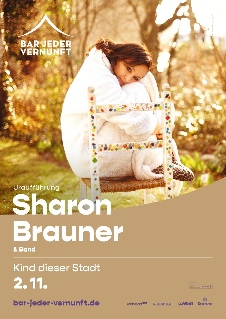 Uraufführung in der BAR JEDER VERNUNFT: Sharon Brauner – Kind dieser Stadt Uraufführung in der BAR JEDER VERNUNFT: Sharon Brauner – Kind dieser Stadt
